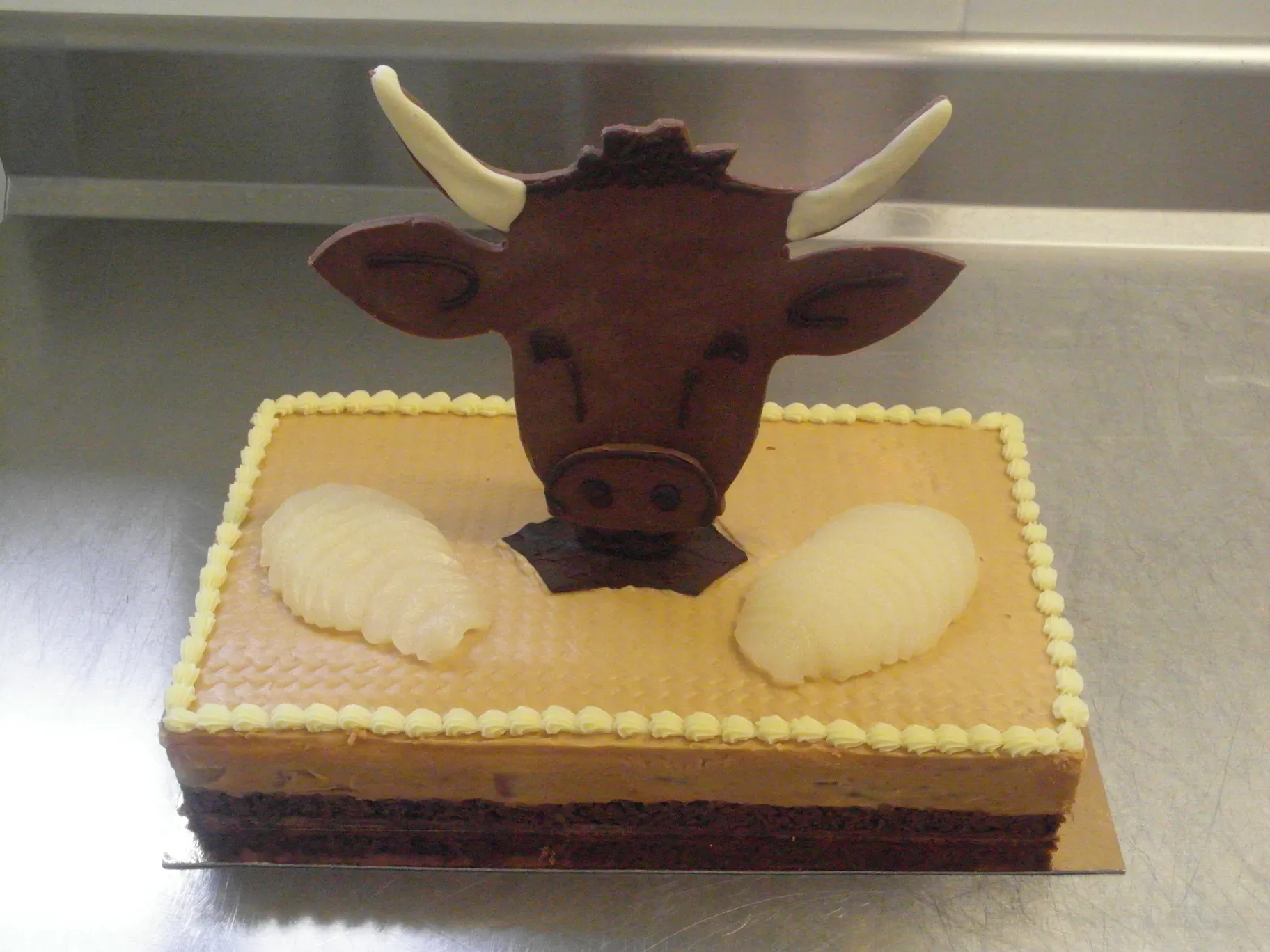 Photo 61 - Croustillant poire-caramel - tete de vache